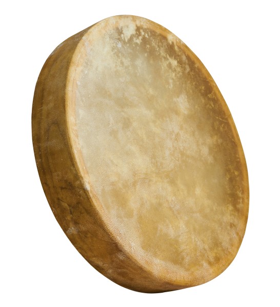 Afroton Thunderdrum, Kuhfell, Ø 18“, indianische Rahmentrommel mit Schlägel