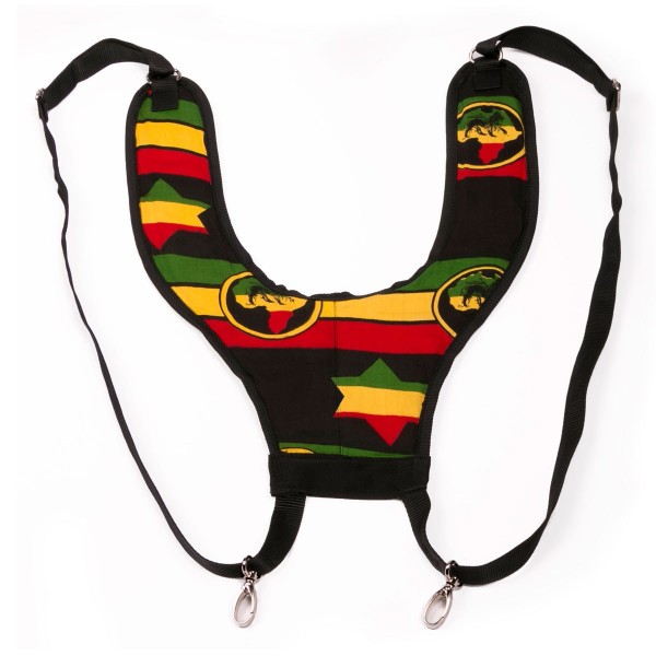 Afroton Shoulderstrap, universal, Rasta, padded