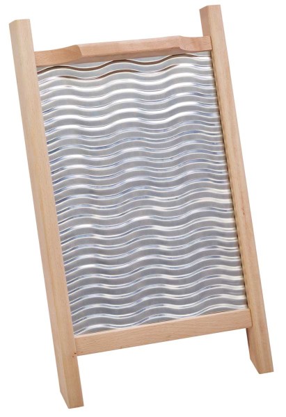 Afroton Washboard, beech, galvanized sheet steel