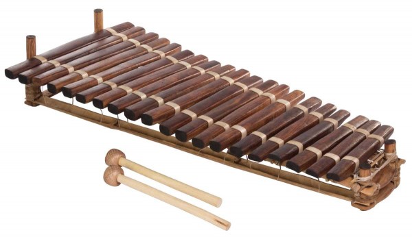 Afroton Balafon, pro, 20 keys, Guinea, L 125cm, B 53cm, H 23cm