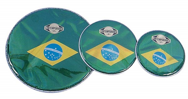 Contemporânea Hologram head, Ø 10“, Brazilian flag