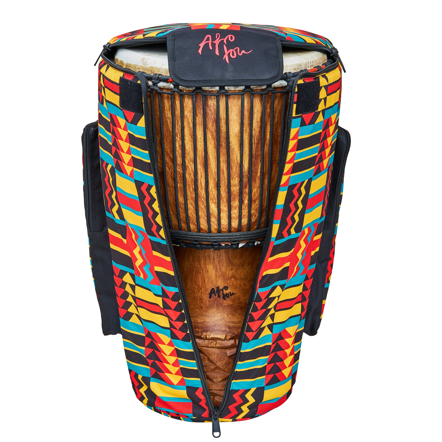 Djembe bag, Pro, Afro, L - up to Ø 32cm, H 65cm, Foot Ø 29cm