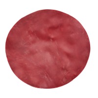 Kalbsfell, rasiert, Ø 60cm, 1-1,5mm rot Kalbsfell, rasiert, Ø 60cm, 1-1,5mm rot