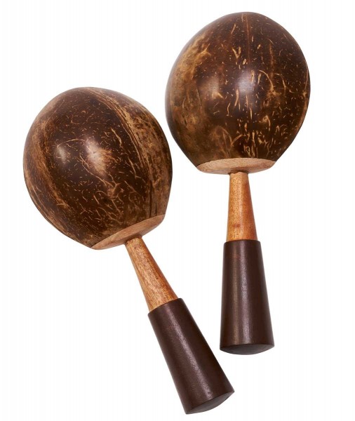   Coconut Maracas, oval, pair