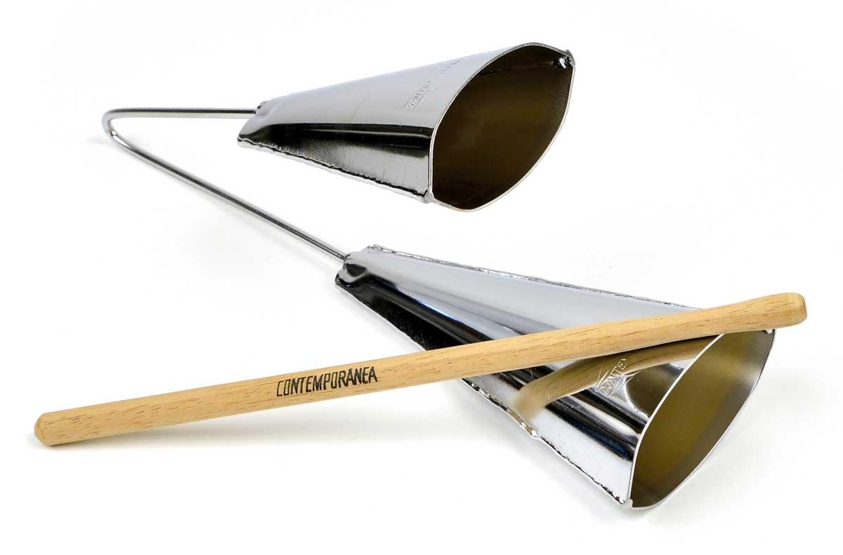 Agogo, groß, Chrom, L 33cm Agogo Brasilianische Percussion