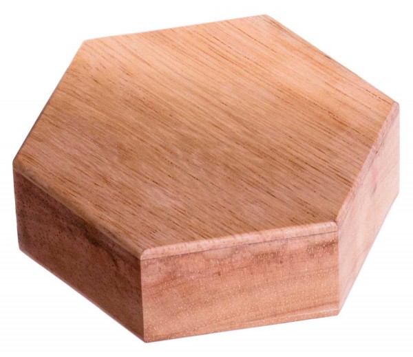 Hexagonal shaker, wood