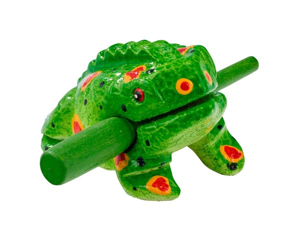 Froggy, painted, 5cm, soft-wood scraper