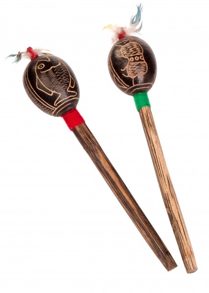 Shaman´s rattle, small, pair