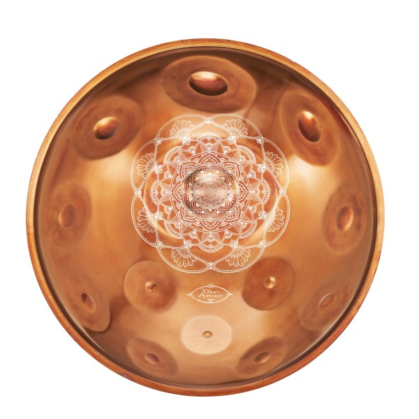 PanAmor PanAmor Handpan, E Amara 13, Edelstahl, Laserdesign - mixolydianstyle