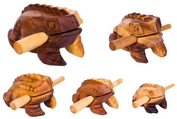 Froggy, set of 5, 5-20cm, soft-wood scrapers