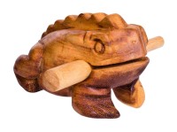 Froggy, natur, M, ca.12cm, Holzratsche Froggy, natur, M, ca.12cm, Holzratsche