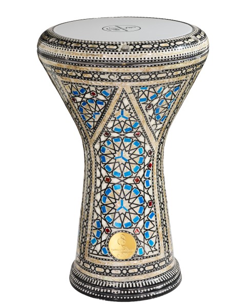 Gawharet Darabuka, Pro, Solo, Alu, Ø 22cm, H 43cm, Perlmutt