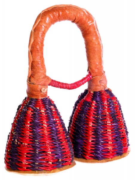   Caxixi, double , gourd bottom