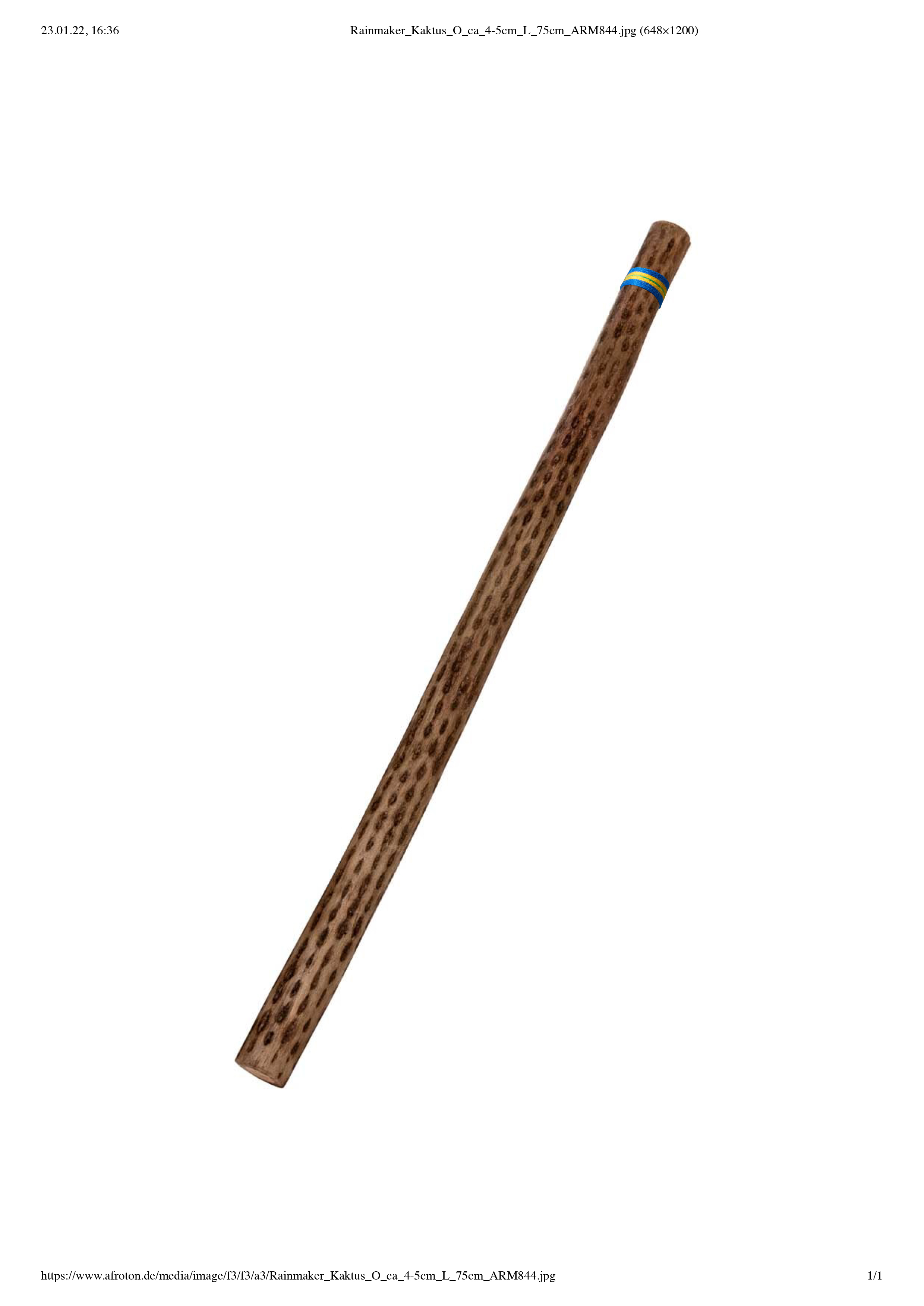 Spring Rainmaker Instrument Rainmaker, Ø c. 4-5cm, L 75cm, no sales to non-EU countries