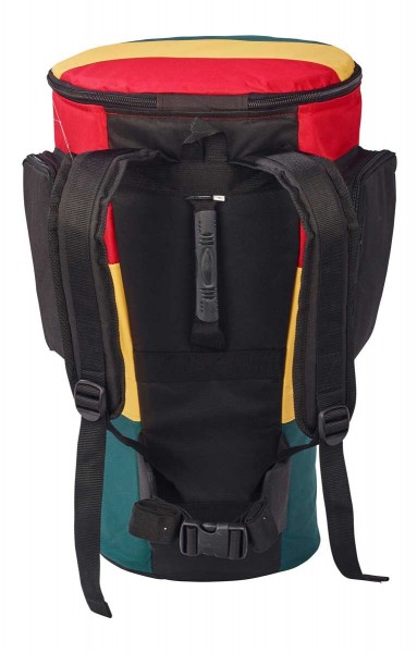Afroton Djembe bag, Pro, Rasta, up to Ø 36cm, H 68cm, foot 32cm