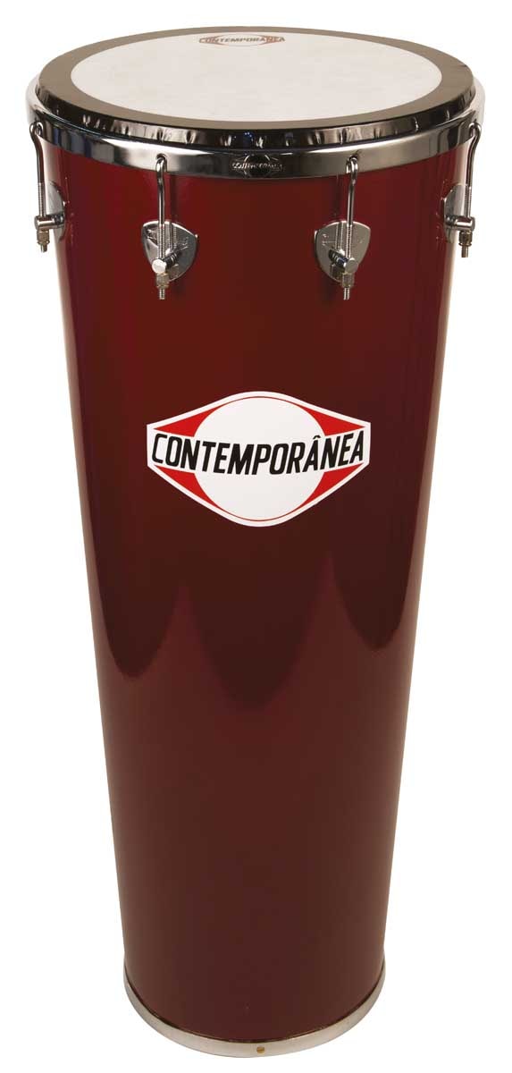 Timbal, Pro, rot, Ø 14", H 90cm Timbal Brasilianische Percussion