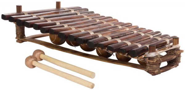 Afroton Balafon, Pro, 15 Töne, Guinea, L 88cm, B 50cm, H 23cm