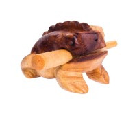 Froggy, natur, XS, ca. 8cm, Holzratsche Froggy, natur, XS, ca. 8cm, Holzratsche