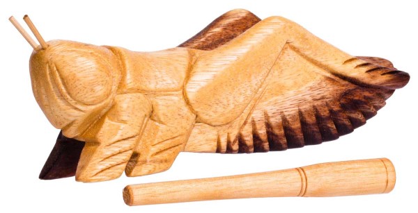   Cricket-guiro, 20cm, soft-wood scraper