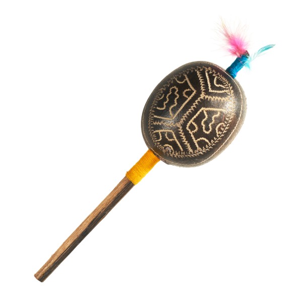   Schamanenrassel, Shipibo, mittel