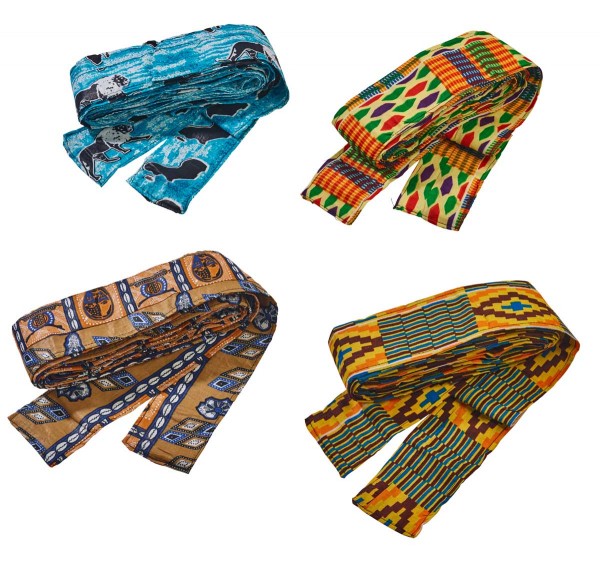 Afroton Djembegurt, afrikanische Muster, Baumwolle verstärkt
