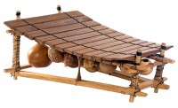 Balafon, 12 Töne, Ghana, ca. L 75cm, B 45cm, H 40cm Balafon, 12 Töne, Ghana, ca. L 75cm, B 45cm, H 40cm