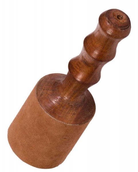Afroton Mallet for singing bowl, heavy, leather