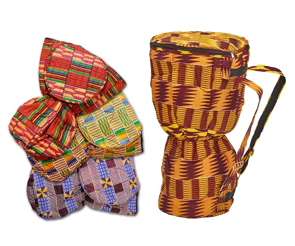 Afroton Djembetasche, gepolstert, bis Ø 36 cm, H 62 cm, Ø Fuß 26 cm