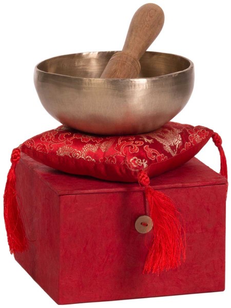   Singing bowl, gift set, handmade, Ø 12,7cm